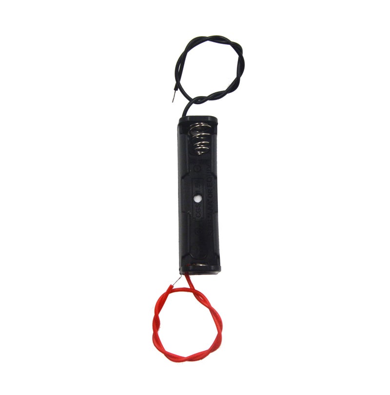 LAMPVPATH (Pack of 12) Single AAA Battery Holder, 1 X 1.5V AAA Battery Holder, AAA Battery Holder with Leads Wires - Image 3